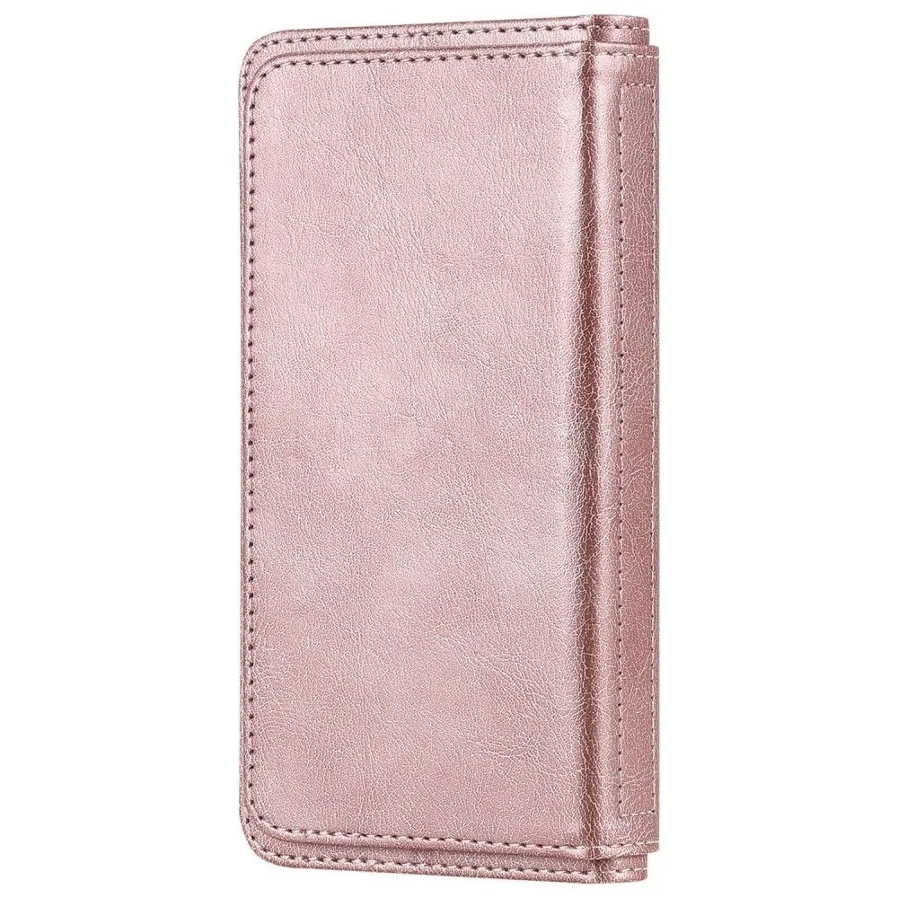 10-slot wallet case for Samsung Galaxy A23 - Rose Gold