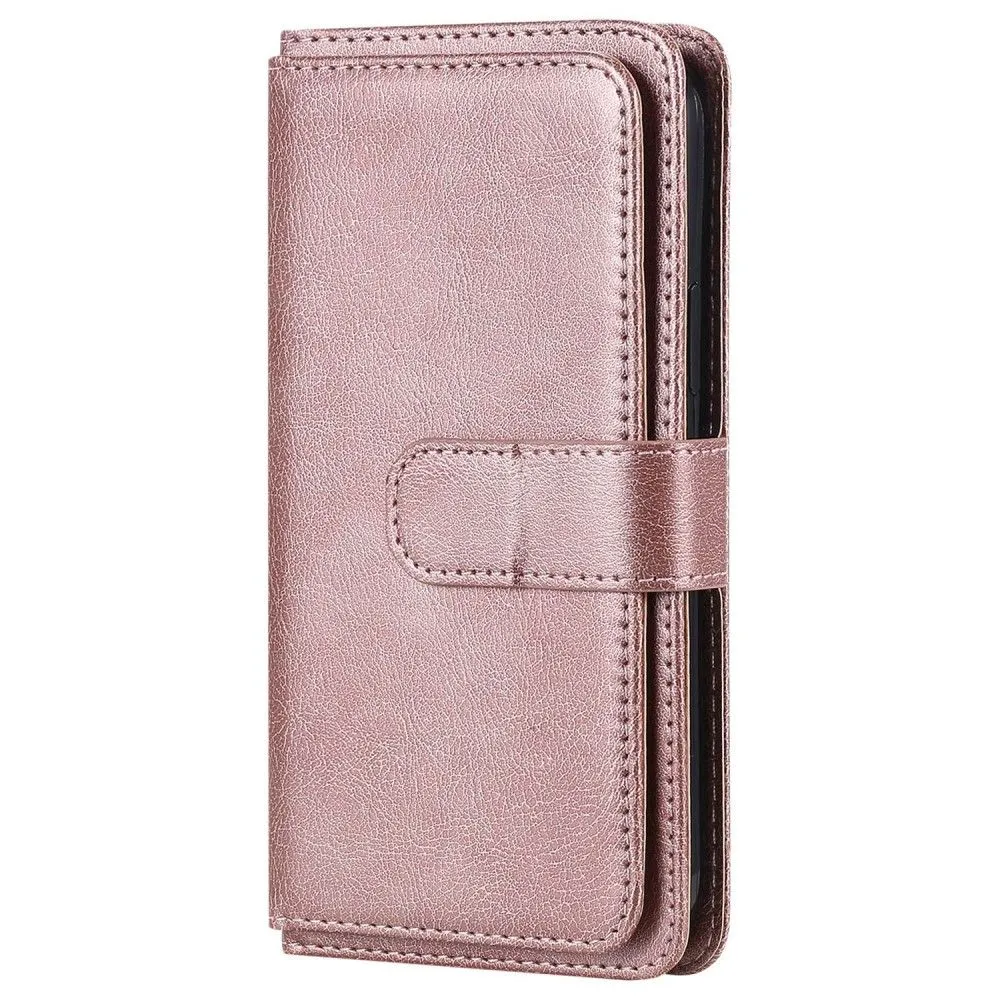 10-slot wallet case for Samsung Galaxy A23 - Rose Gold