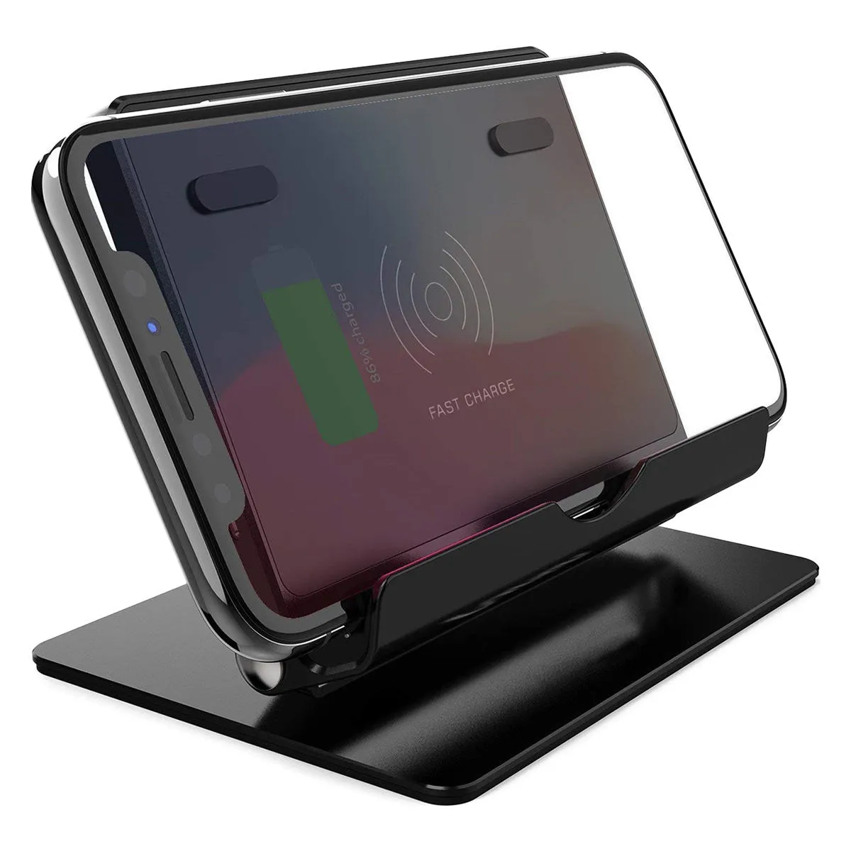 10W Fast Wireless Dual Charger Pad For iPhone X Pocophone f1 Oneplus 6T Huawei P20 Xiaomi mi8 S9 Note9