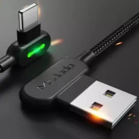 1.2m USB Cable LED 2A Fast Charging, Mobile Phone Charger, Data Cable for iPhone .