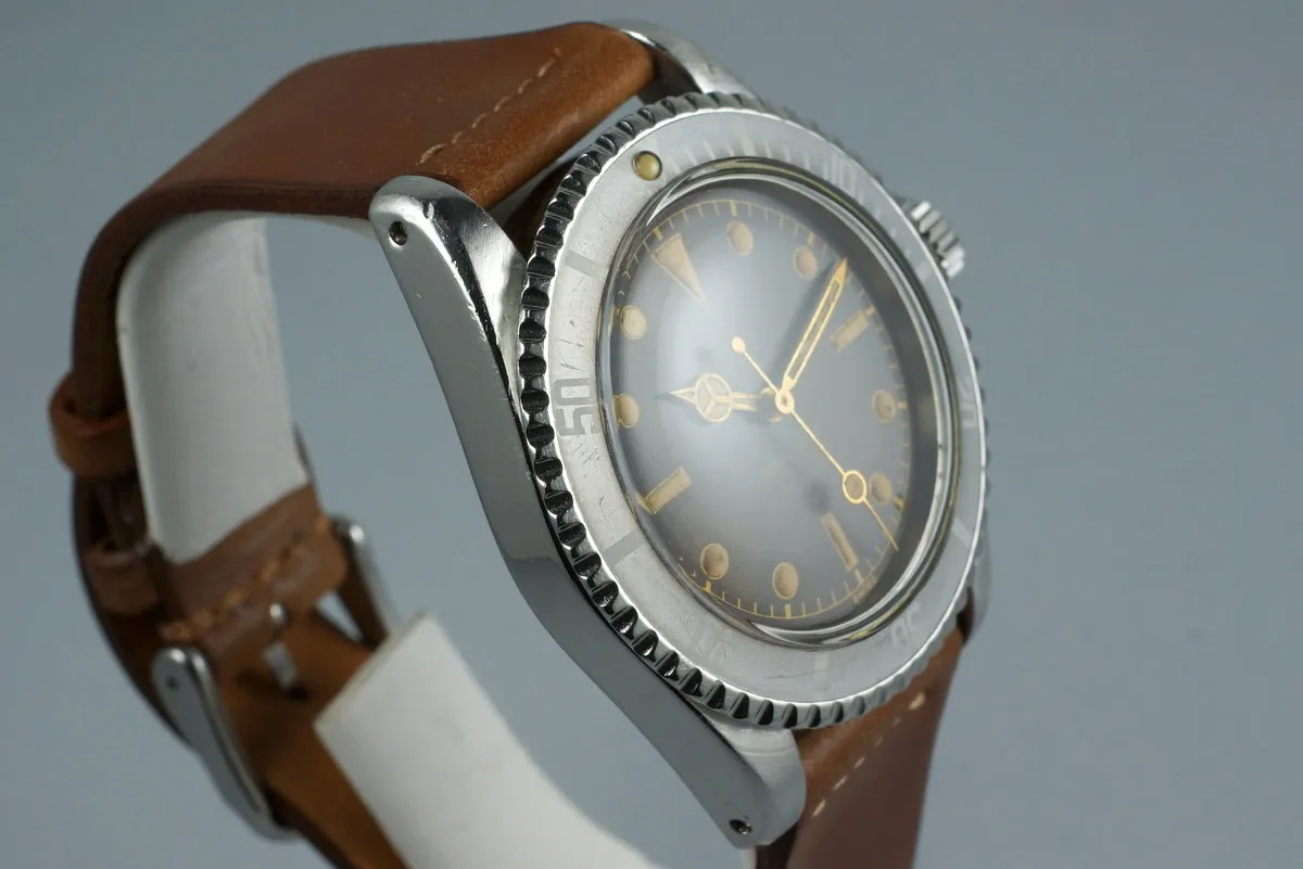 1964 Tudor Submariner 7928 PCG Gilt Chapter Ring Dial BROWN