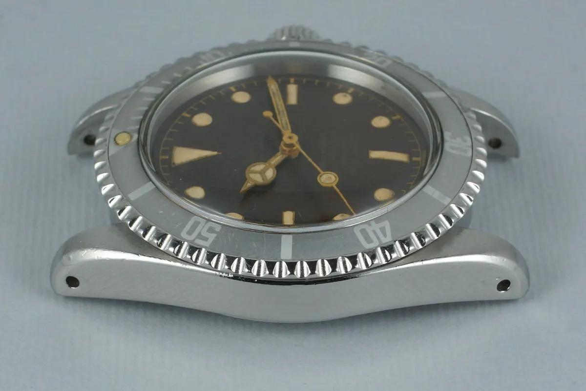 1964 Tudor Submariner 7928 PCG Gilt Chapter Ring Dial BROWN