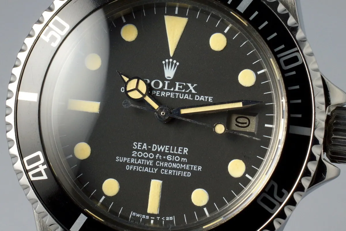 1978 Rolex Sea Dweller 1665 Mark I Dial