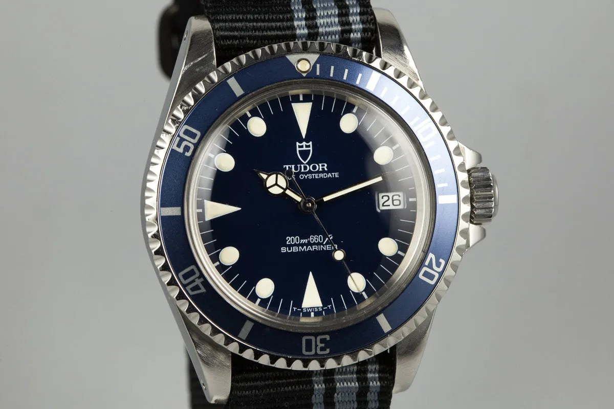 1992 Tudor Submariner 79090 Blue Dial