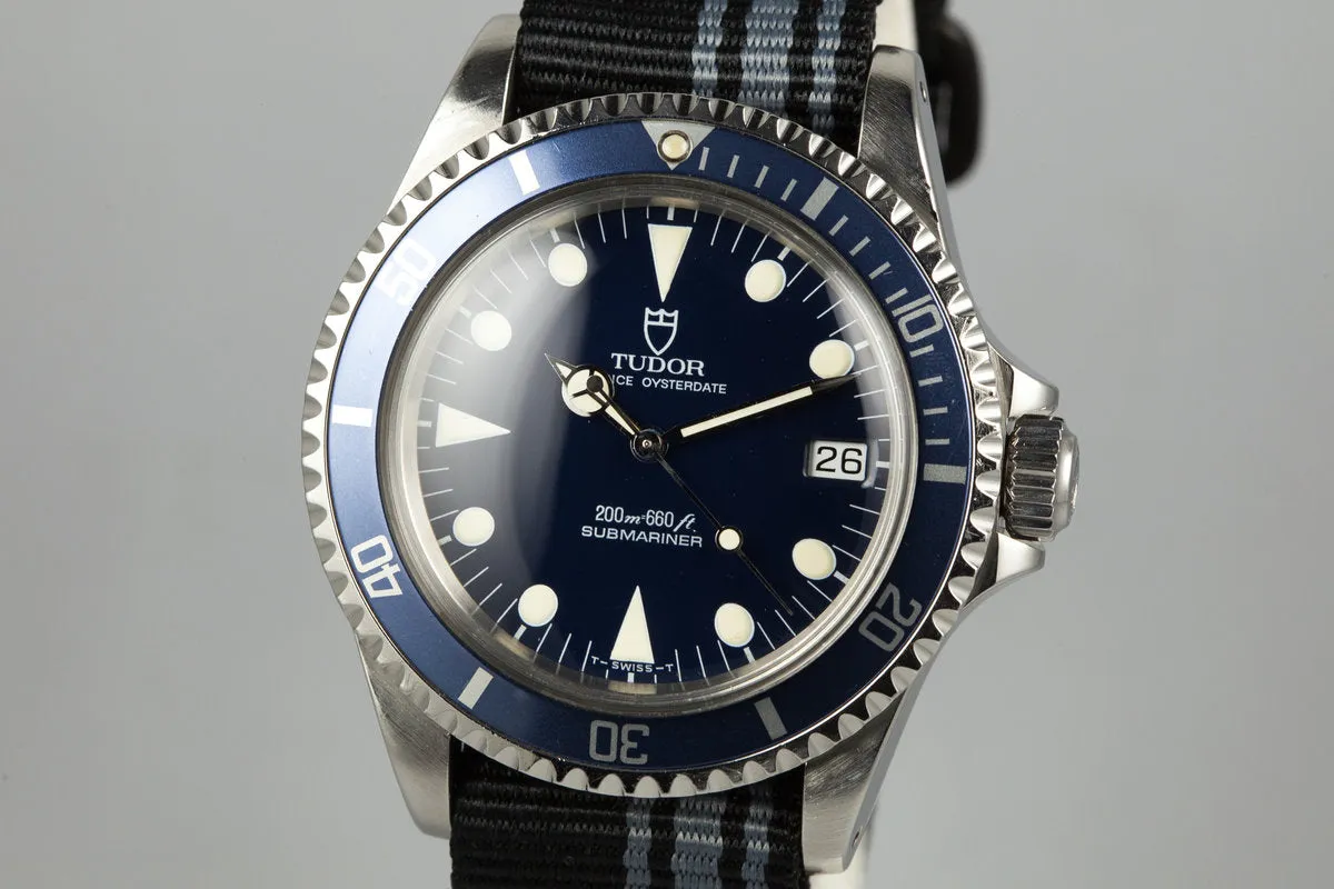 1992 Tudor Submariner 79090 Blue Dial