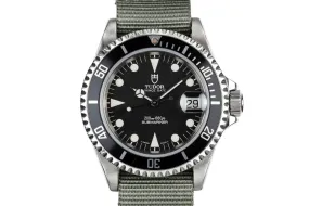 1995 Tudor Submariner Prince Date 79190 Black Dial