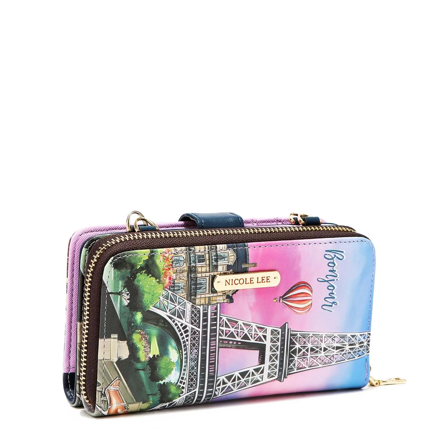 2 PIECE PHONE CASE CROSSBODY WALLET