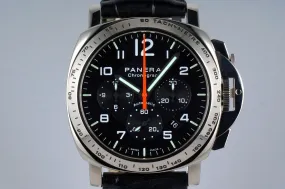 2002 Panerai PAM 105 White Gold Chrono with Box and Papers