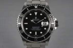 2003 Rolex Submariner 16610T with Box and Papers