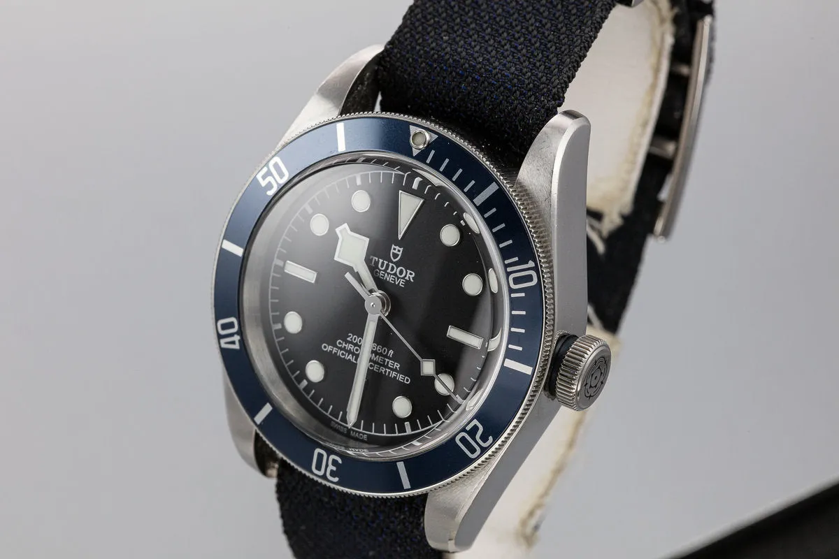 2018 Tudor Black Bay 79238 Blue Bezel with Box and Papers