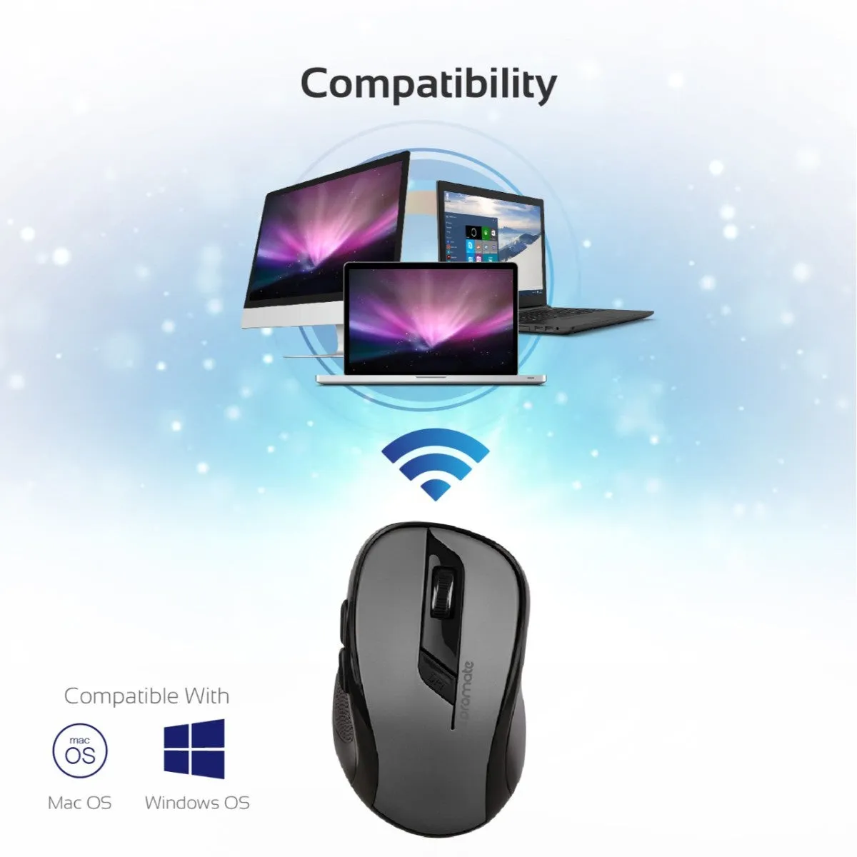 2.4GHz Wireless Ergonomic Optical Mouse