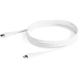 2m (6.6ft) USB C to Lightning Cable - MFi Certified - Durable USB Lightning Charging Cable - White (RUSBCLTMM2MW)