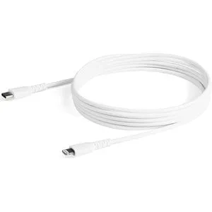 2m (6.6ft) USB C to Lightning Cable - MFi Certified - Durable USB Lightning Charging Cable - White (RUSBCLTMM2MW)