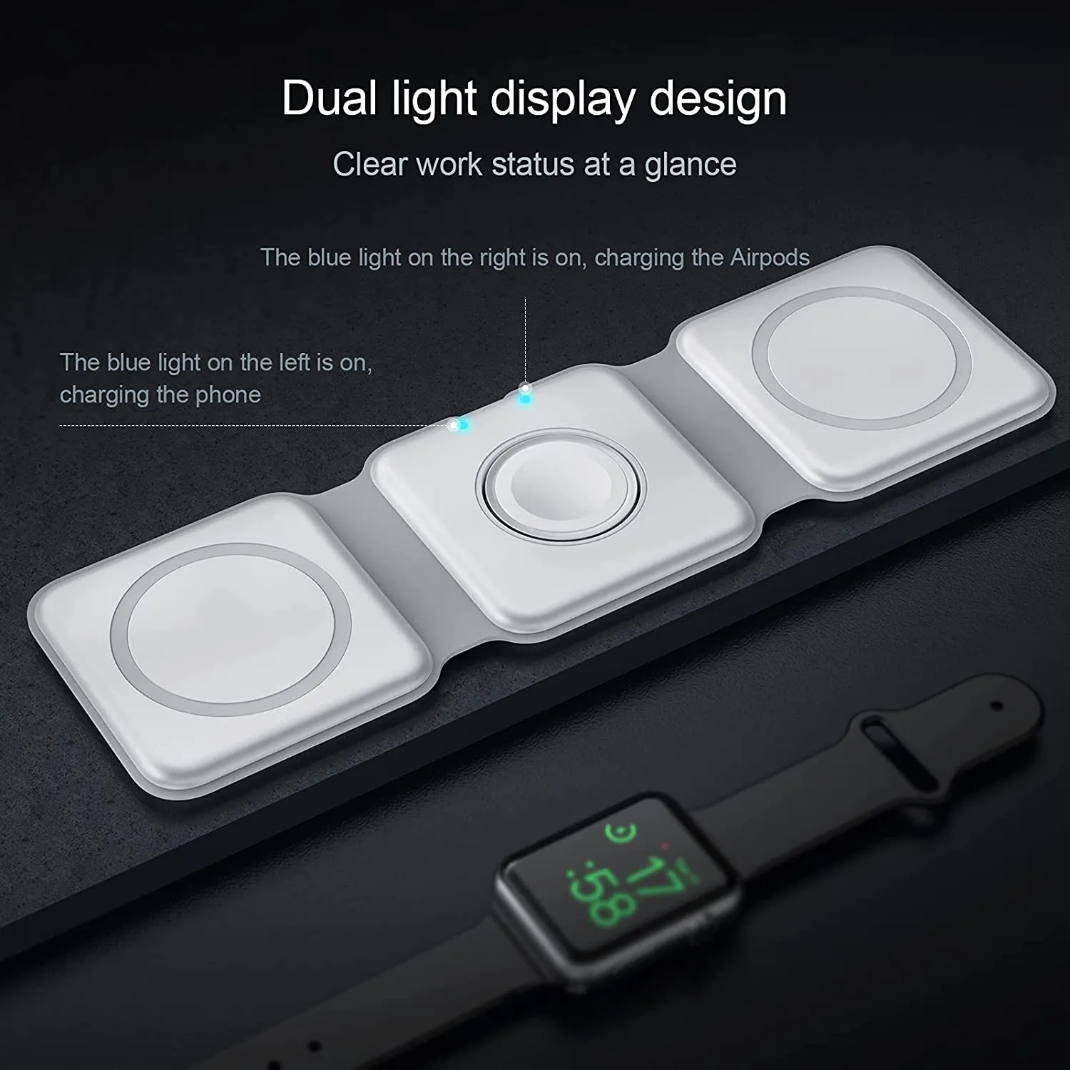 3 in 1 Foldable Magnetic Wireless Charger