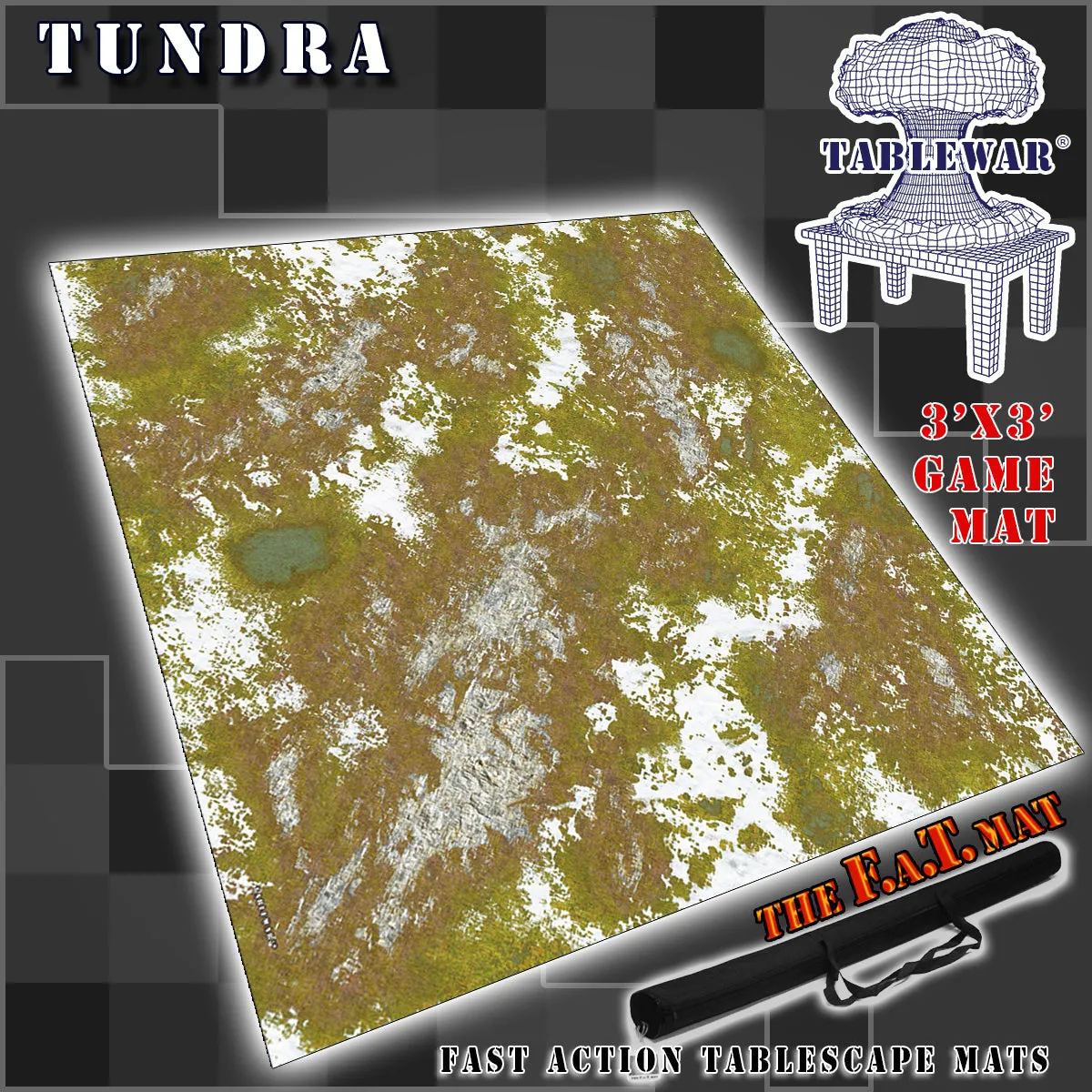 3x3 'Tundra' F.A.T. Mat Gaming Mat