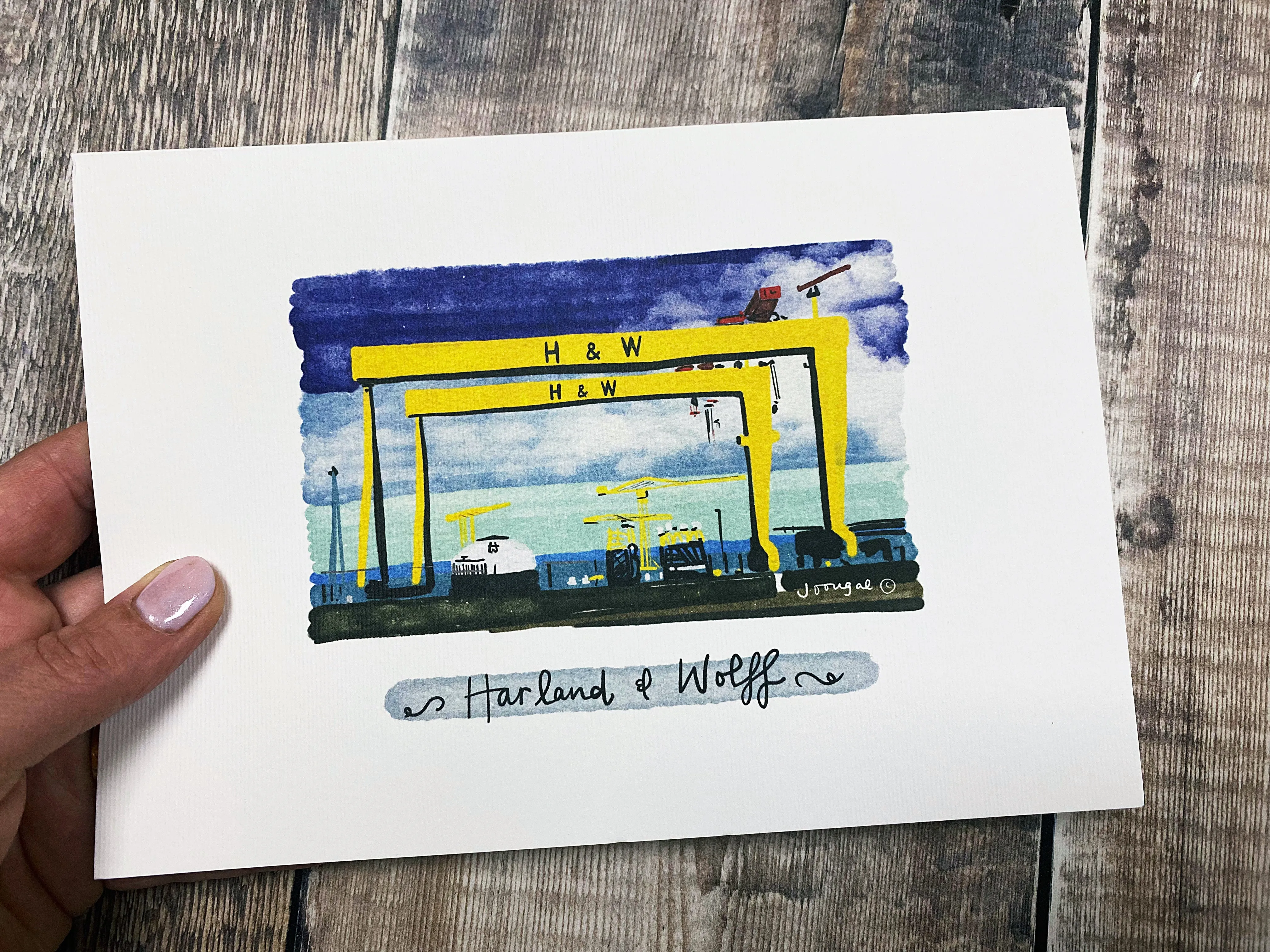 A5 Harland and Wolff Greeting Card