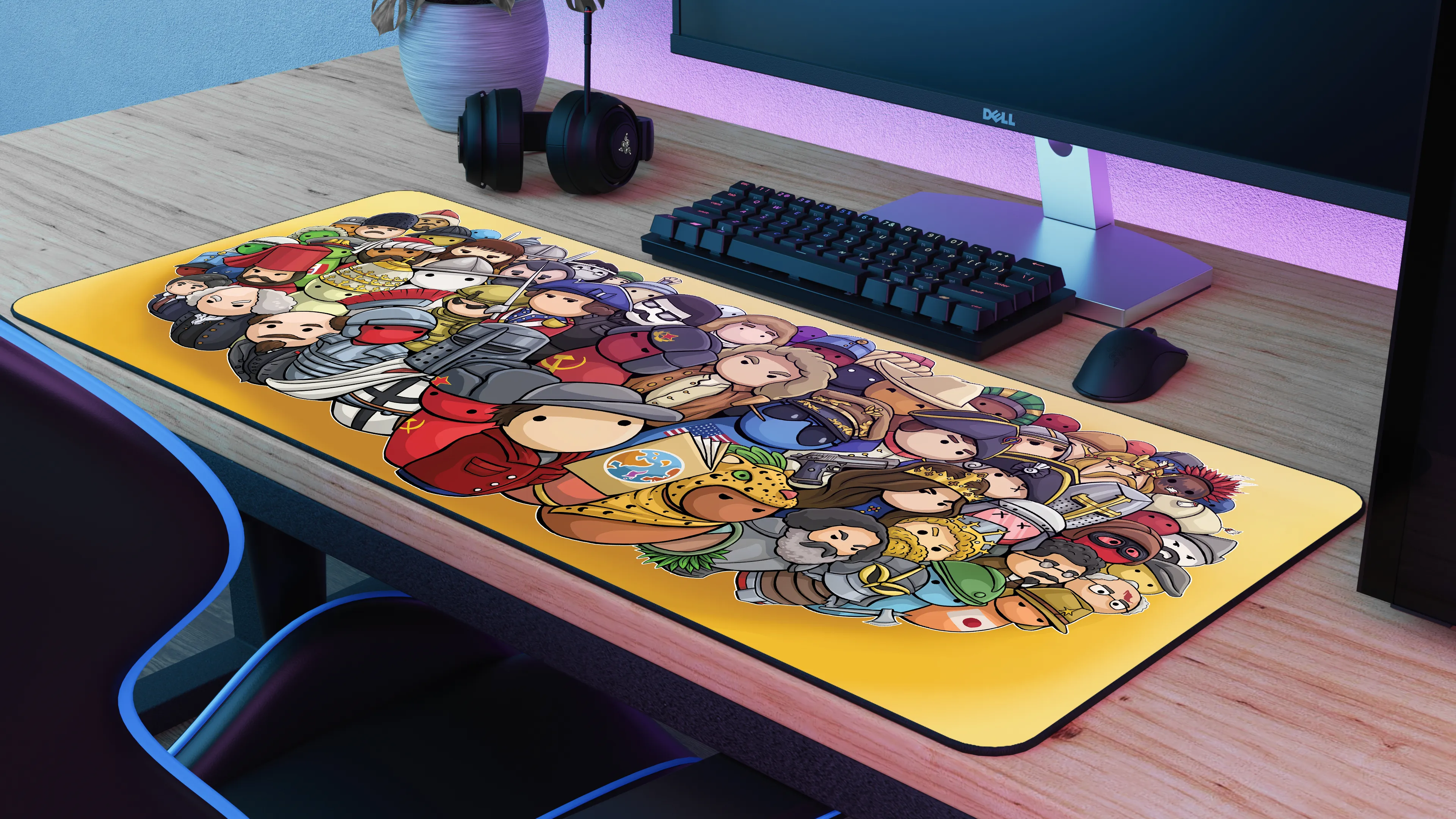 AlternateHistoryHub "The Gang's All Here" Limited Edition Content Creator Collaboration Gaming Deskmat Mouse Pad