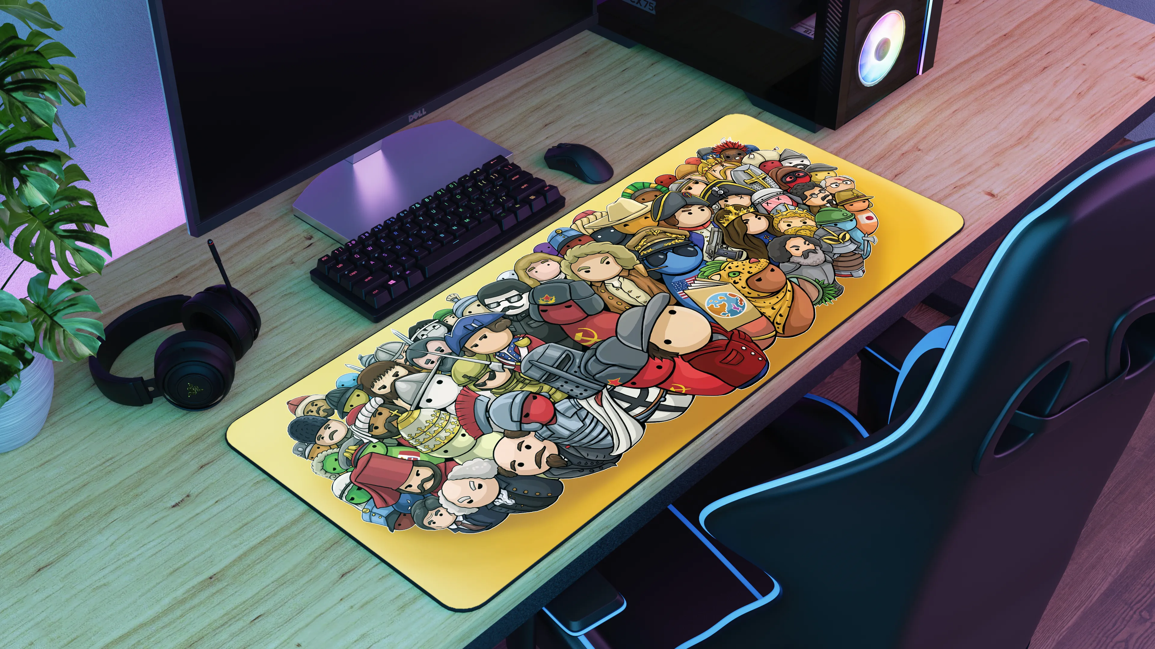 AlternateHistoryHub "The Gang's All Here" Limited Edition Content Creator Collaboration Gaming Deskmat Mouse Pad