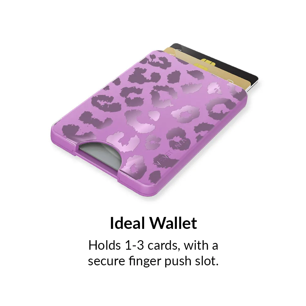 Amethyst Leopard MagSafe Wallet