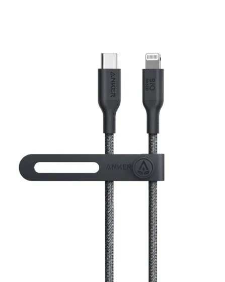 Anker 542 USB-C to Lightning Cable (Bio-Nylon) (1.8m/6ft) -Black A80B6H11