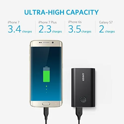 Anker PowerCore  10050 Premium Aluminum Portable Charger with Qualcomm Quick Charge 3.0 (Black)