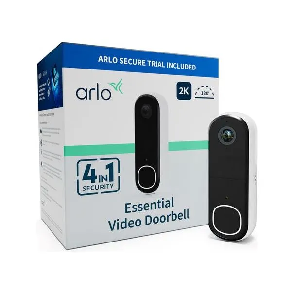 Arlo 2K Wireless Video Doorbell - White | AVD4001100EUS