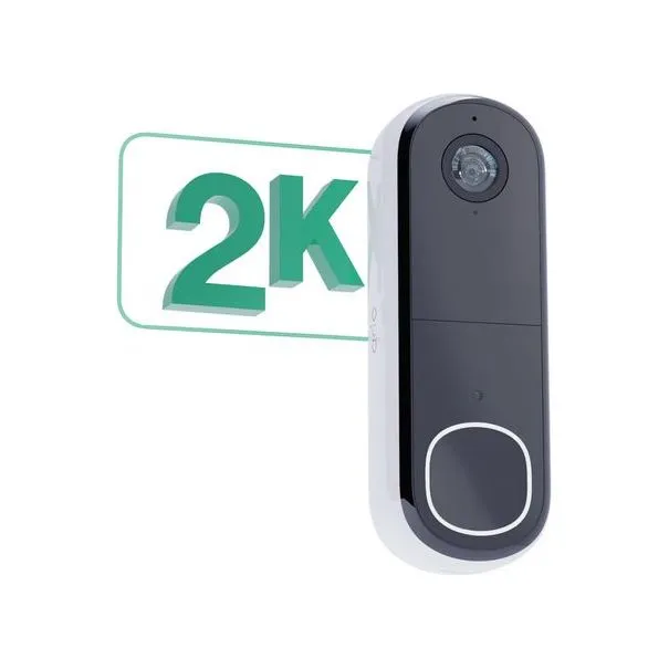 Arlo 2K Wireless Video Doorbell - White | AVD4001100EUS