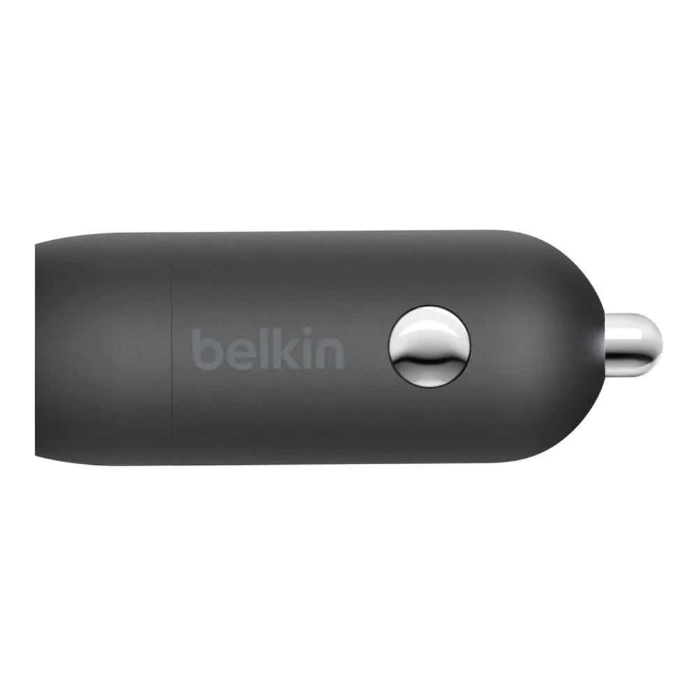 Belkin Car Charger 18W w/ Lightning to USBC Cable (1.2m)