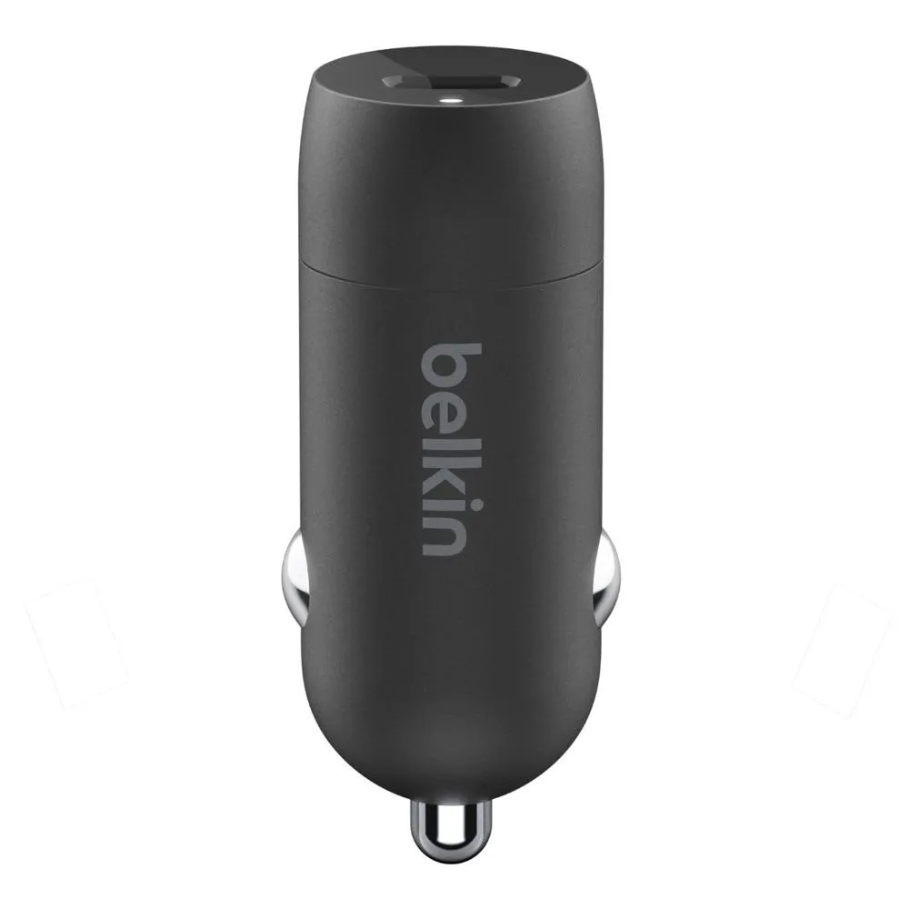 Belkin Car Charger 18W w/ Lightning to USBC Cable (1.2m)