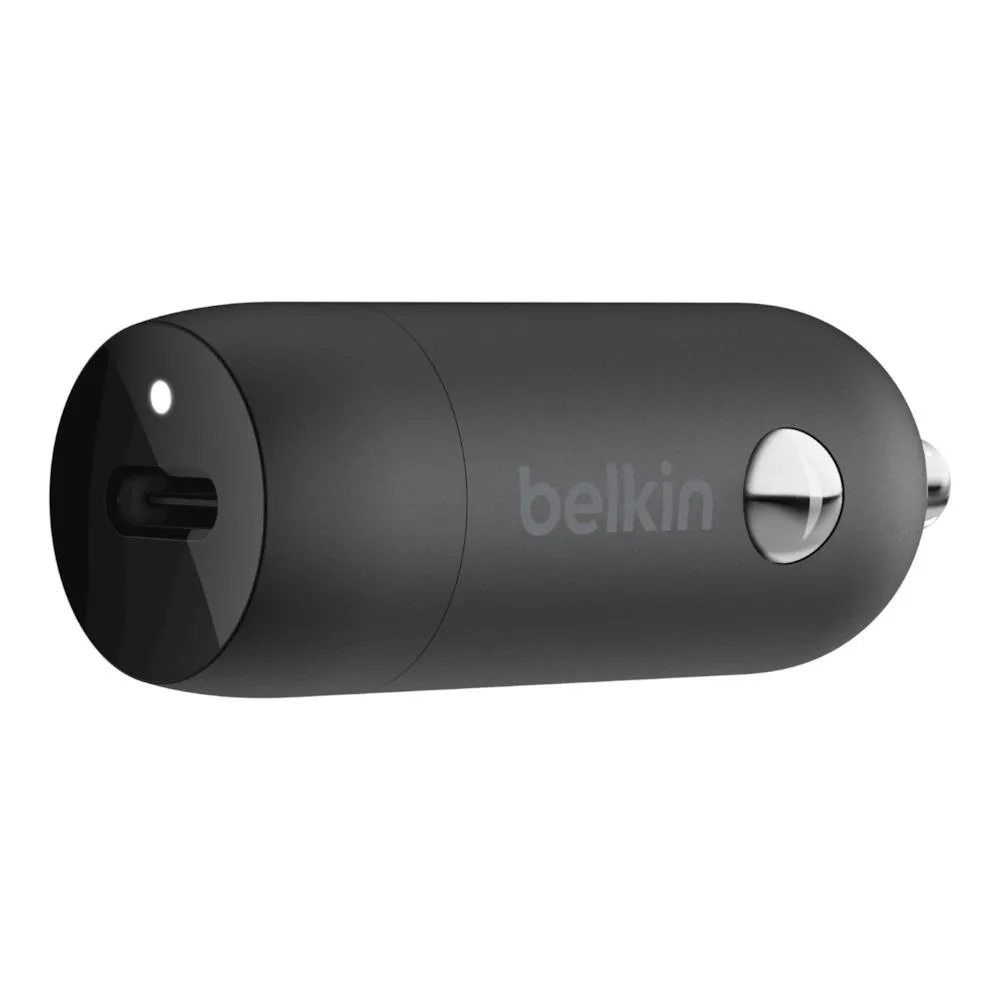 Belkin Car Charger 18W w/ Lightning to USBC Cable (1.2m)