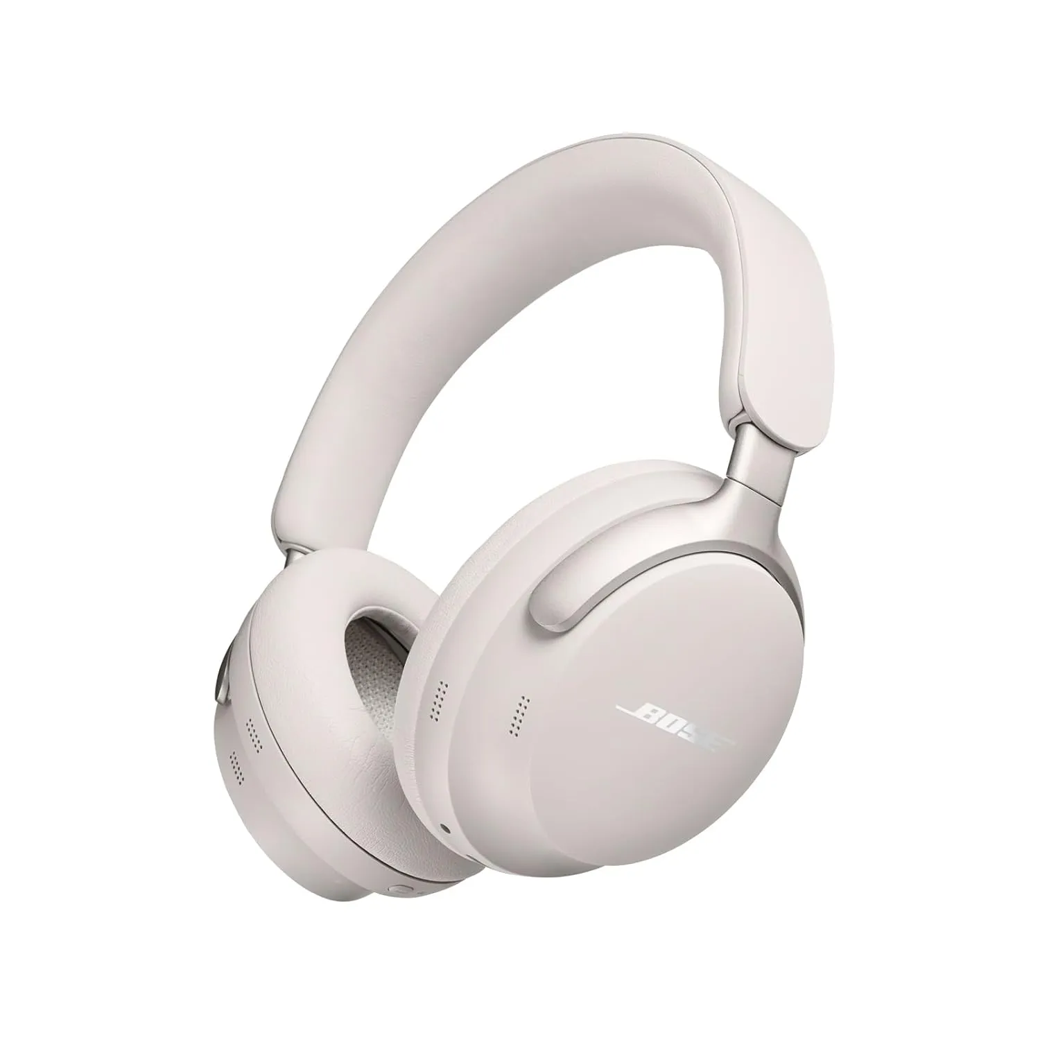 Bose New QuietComfort Ultra Wireless Noise Cancelling Headphones with Spatial Audio, Over-The-Ear Headphones with Mic, Up to 24 Hours of Battery Life, White Smoke 880066-0200