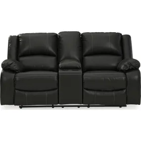 Calderwell Reclining Power Loveseat with Console