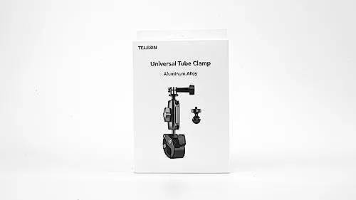 Camera Clamp Mount Bike Motorcycle Handlebar Holder, 360 Ball Joint Bicycle Cycling Tube Bar Attach for GoPro Max Hero 13 12 11 10 9 8 7 Insta360 X3 X4 Ace Pro DJI Action 3 4 Osmo Pocket 3 Accessories