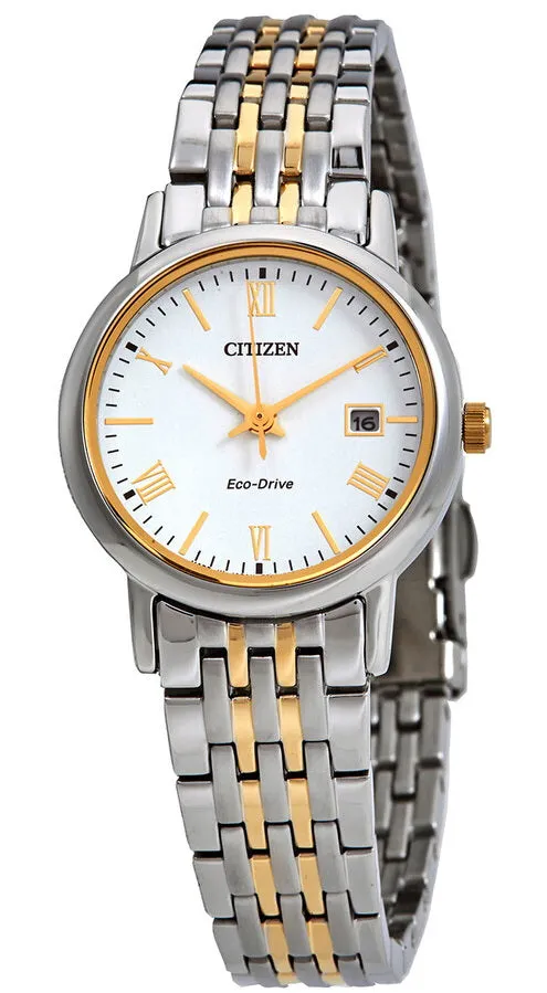 Citizen Eco-Drive Two Tone Stainless Steel Ladies Watch EW1554-59A