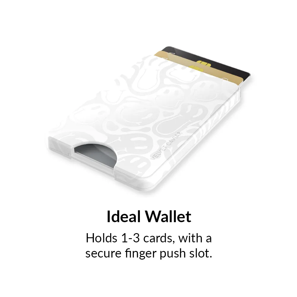 Clear Frosted Smiley MagSafe Wallet