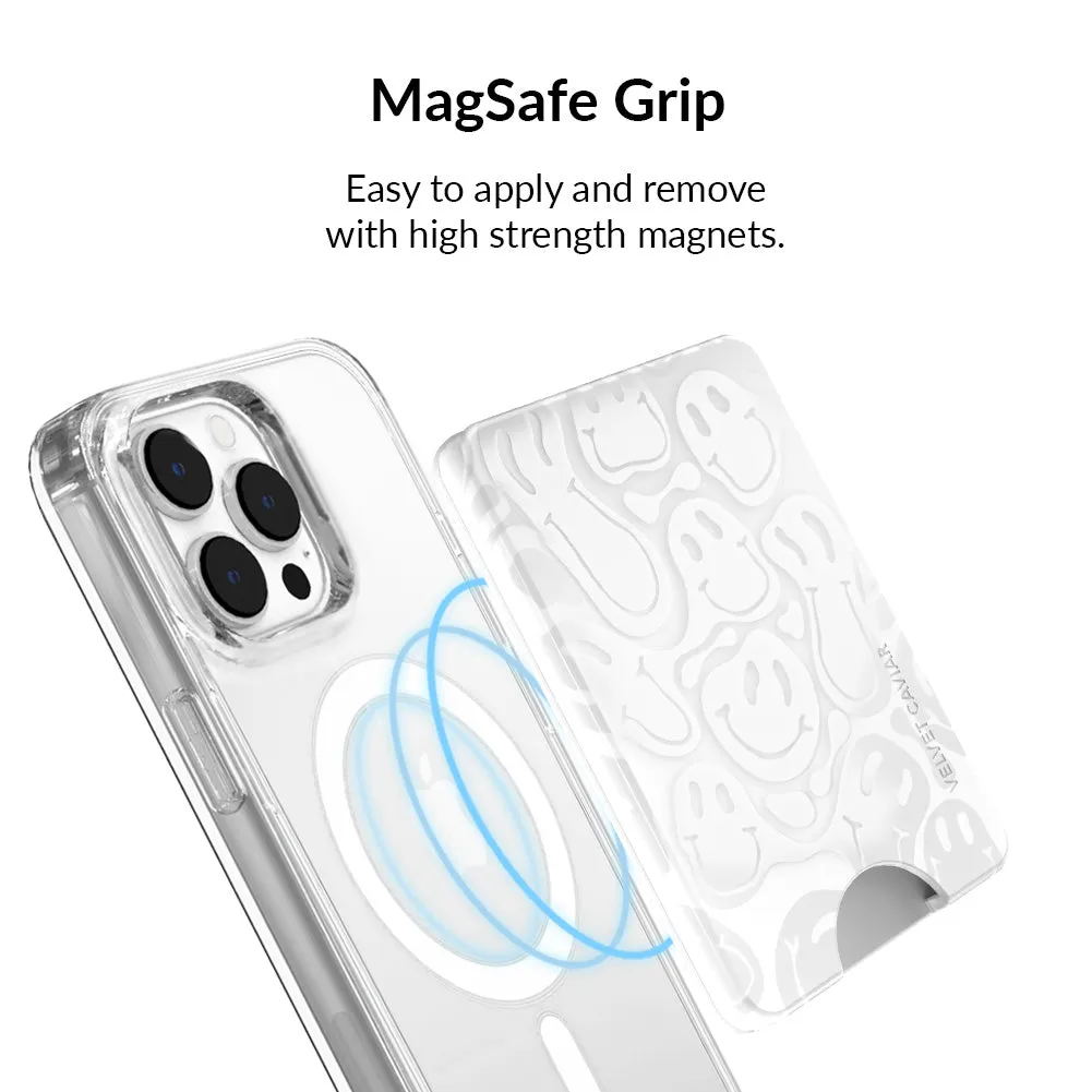 Clear Frosted Smiley MagSafe Wallet