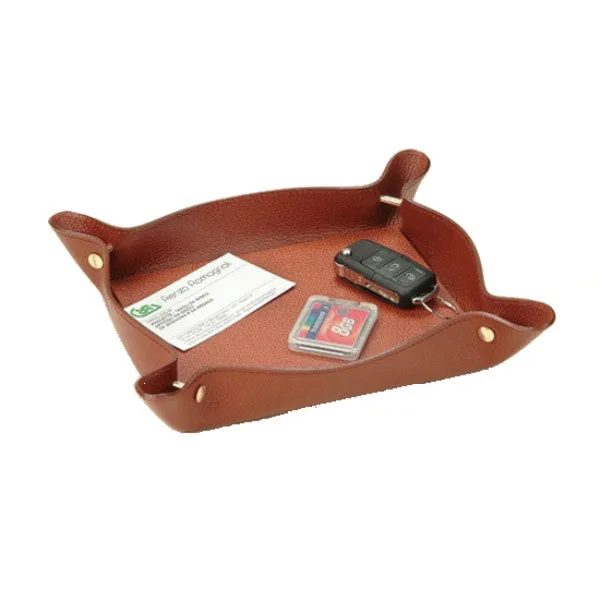 CROCCO LEATHER TRINKET TRAY