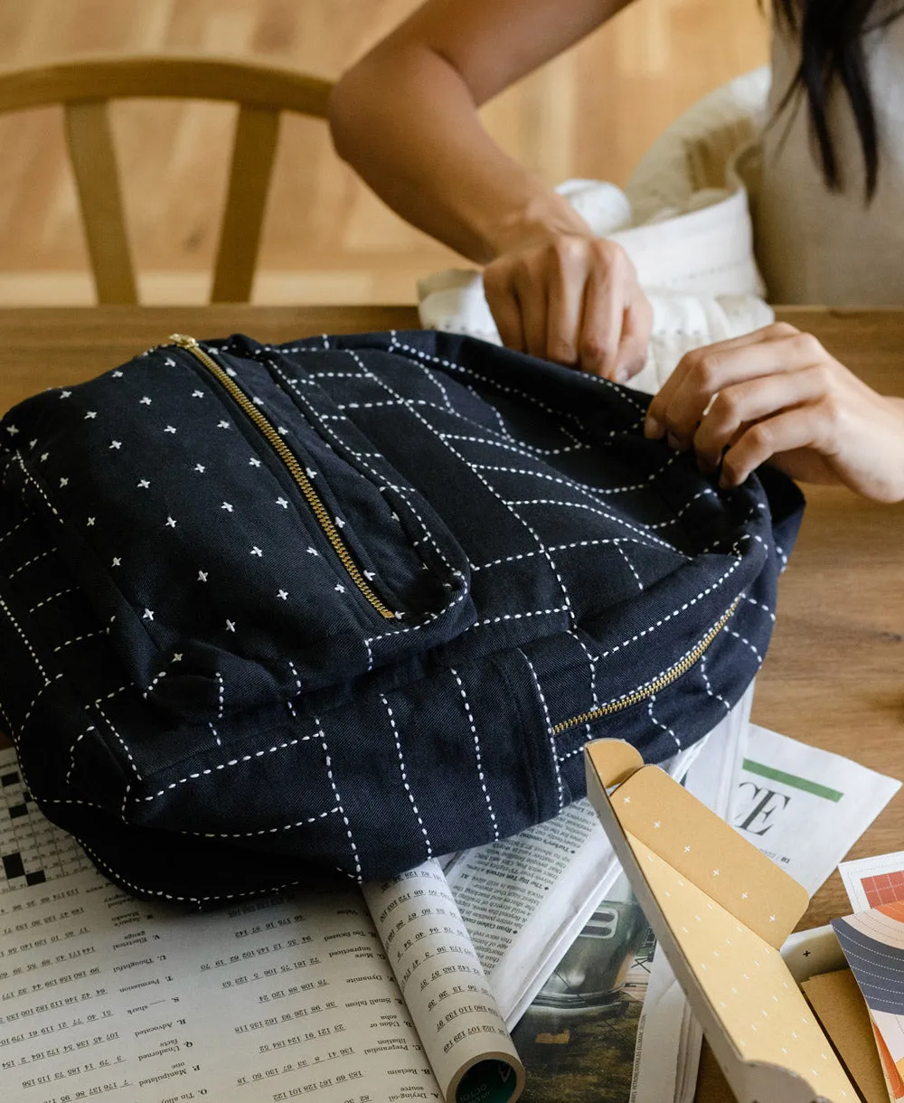 Crosshatch Mini Backpack