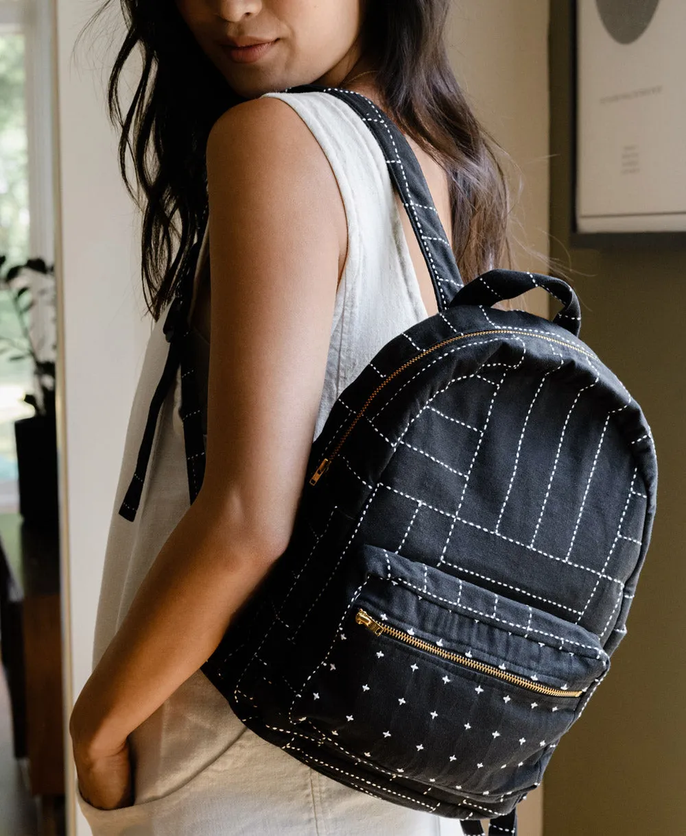 Crosshatch Mini Backpack