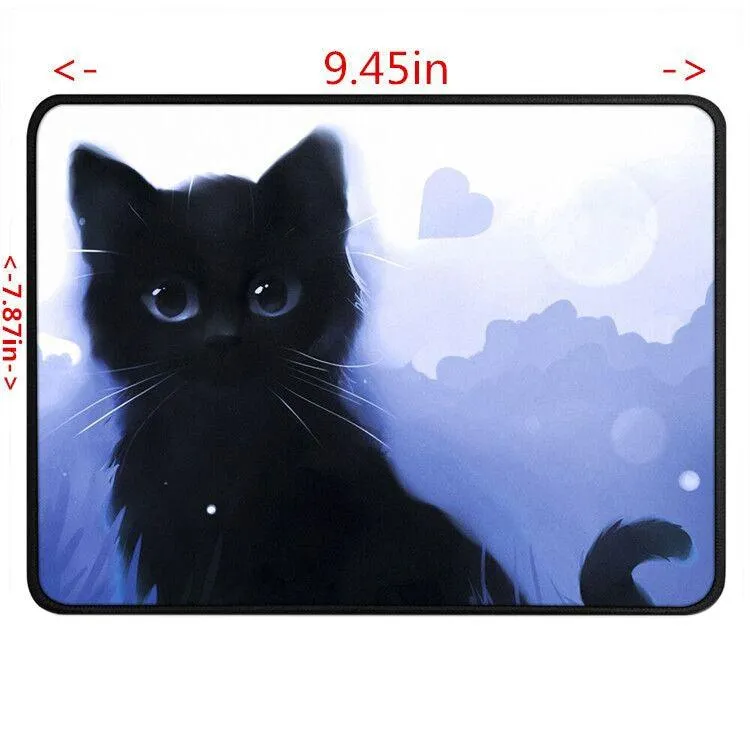 Cute Cat-Themed Non-Slip Gaming Mouse Pad for E-sports