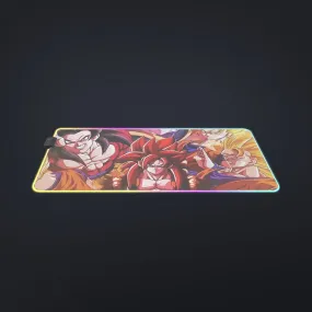 DBZ Gogeta Goku Vegeta Super Saiyan Powerful Lightning Thunder Design cool LED  Mouse Pad