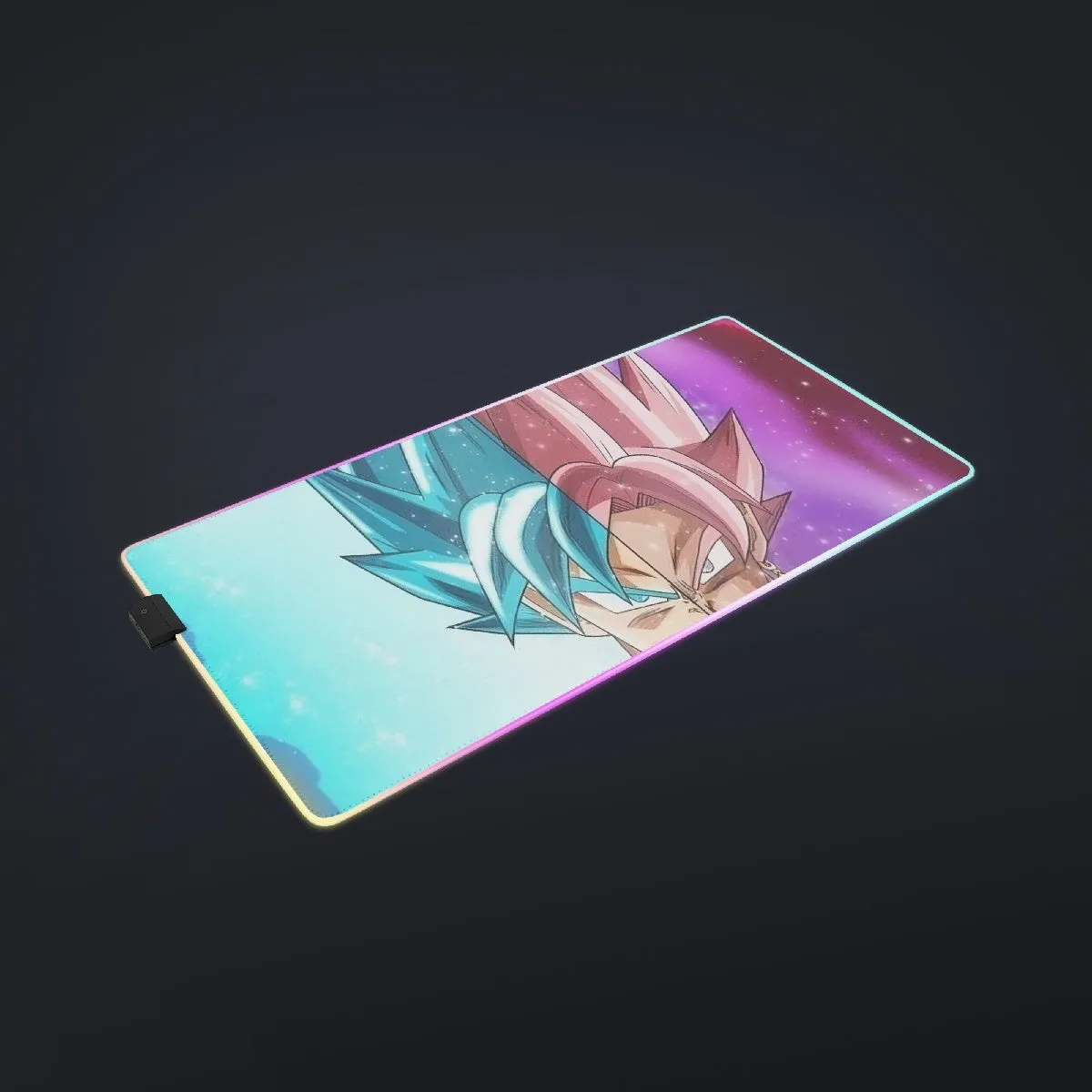 DBZ Goku SSGSS Black Rose Super Saiyan Portraits Dope cool LED Mouse Pad