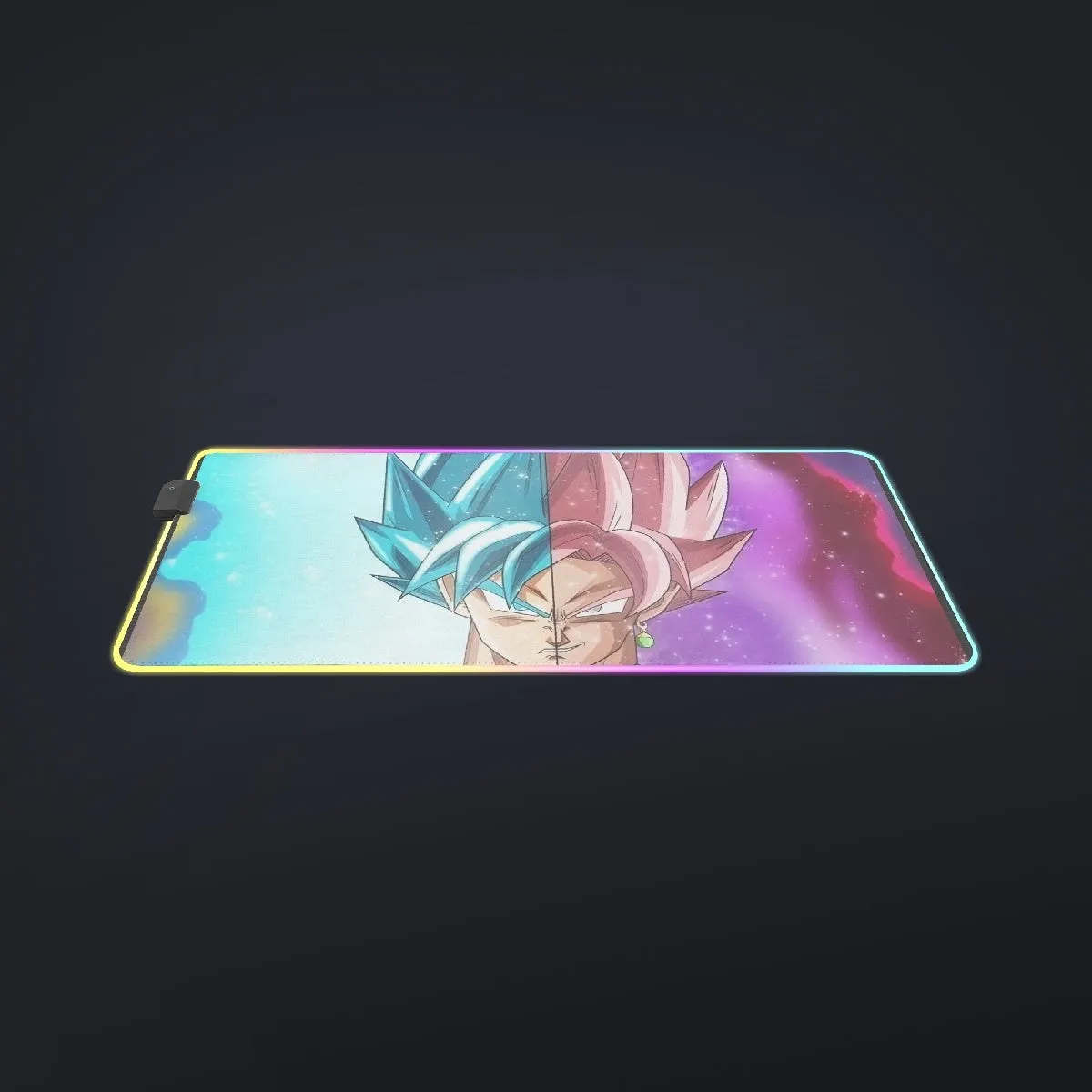 DBZ Goku SSGSS Black Rose Super Saiyan Portraits Dope cool LED Mouse Pad