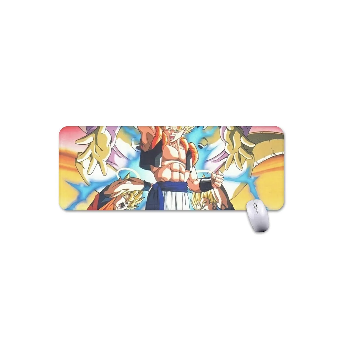 DBZ Goku Vegeta Fusion Saiyan Gogeta Colorful Design Streetwear Mouse Pad