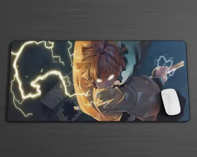 Demon Slayer Zenitsu Lightning Gaming Mouse Pad