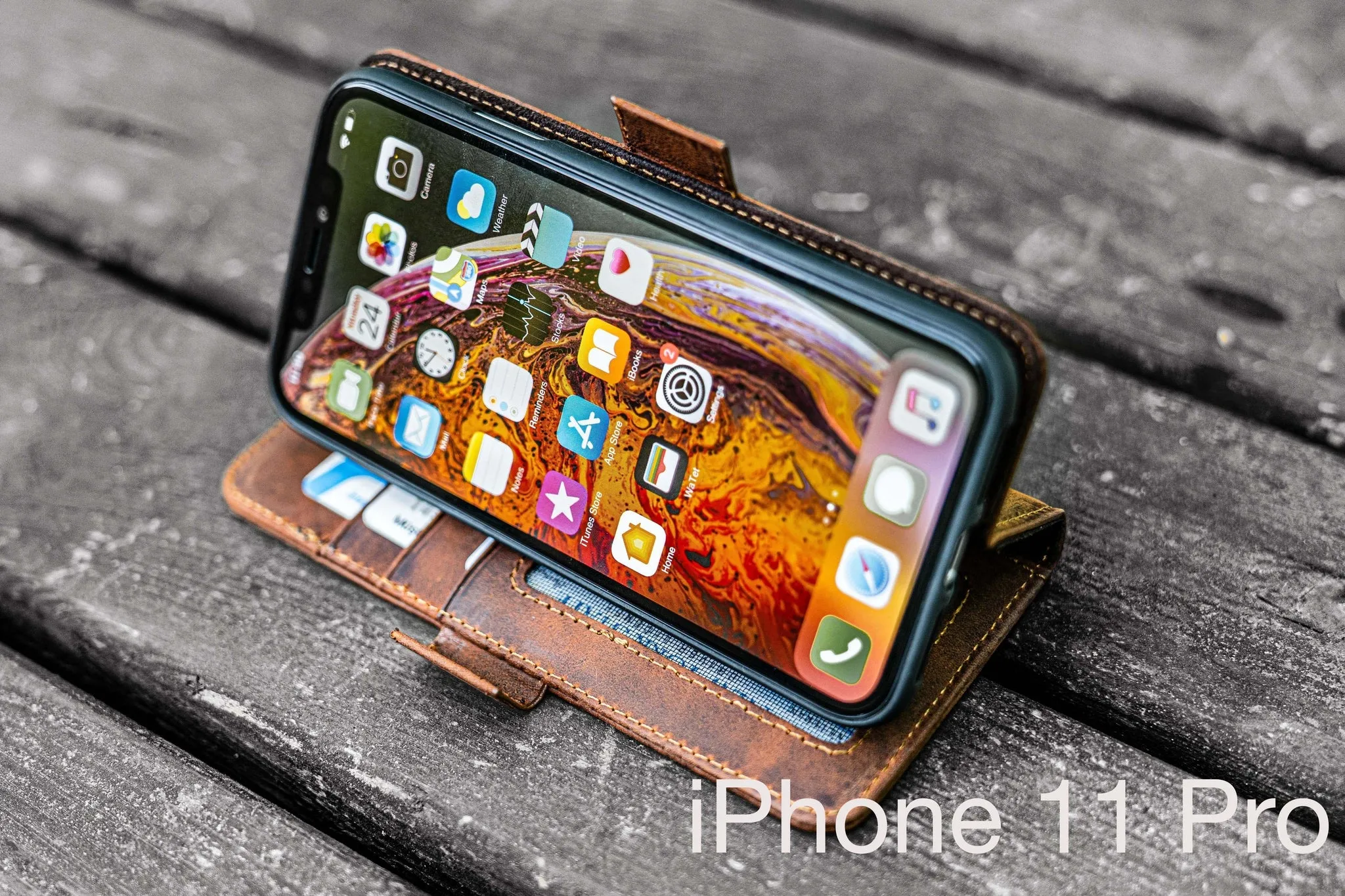 Detachable iPhone 11 Pro Leather Wallet Case