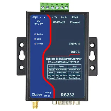 [Discontinued] Zigbee wireless serial port server, ZLAN9503