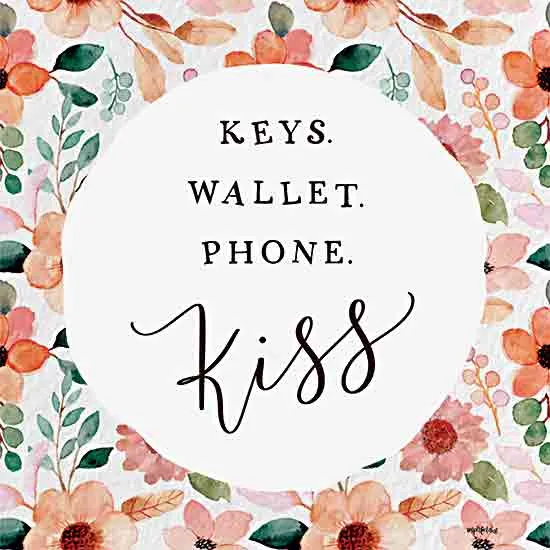 DUST1187 - Keys, Wallet, Phone, Kiss - 12x12