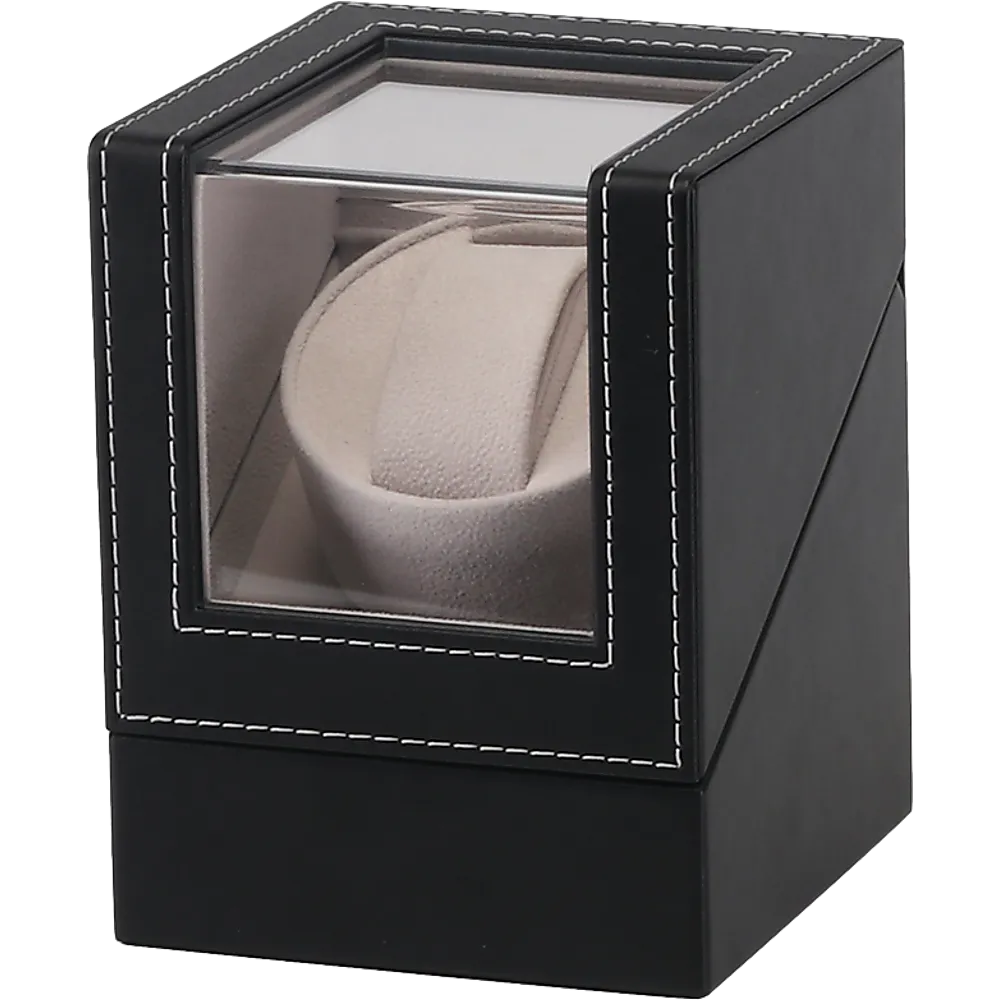 Elegant Automatic Watch Winder PU Leather Display Case