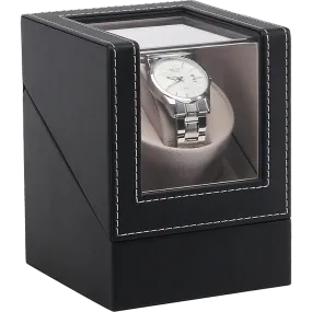 Elegant Automatic Watch Winder PU Leather Display Case